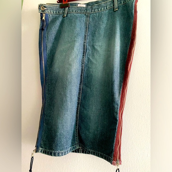 PAUL SMITH WOMEN JEANS SKIRT, SIZE 42(8), 100% COTTON - Picture 1 of 11